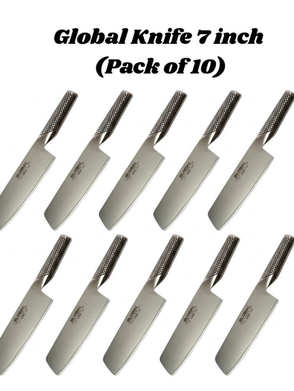Global G5 7" Vegetable Knife Cromova 18 Stainless Steel (Pack of 10)